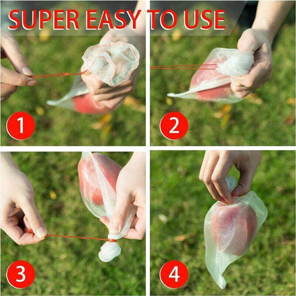 10/50X Fruit Net Bags Agriculture Garden Vegetable Protection Mesh Insect Proof - Aimall