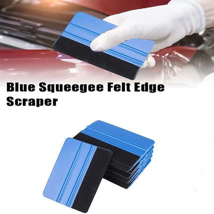 4PCS Car Wrapping Vinyl Squeegee Scraper Tool Wrap Soft Felt Edge Sticker Tools - Aimall
