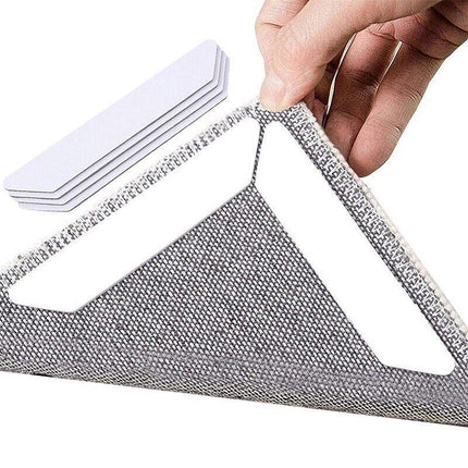 8PCS Rug Mat Carpet Safety Gripper Reusable Non Slip Anti Skid Washable Grip Pad - Aimall