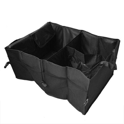 Car Boot Organiser Partition Collapsible Storage Box Trunk Bag Tool Multipurpose - Aimall