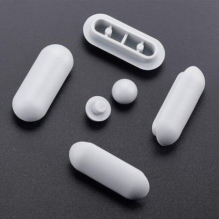 6PCS Toilet Seat Buffers Bumpers Replacement Pads Grey Stop Bumper Accessories - Aimall