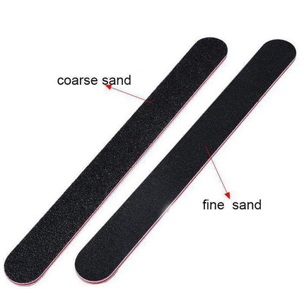 Nail Files Professional 100/180 Grit Nail File Art Pedicure Manicure Pedicure AU - Aimall