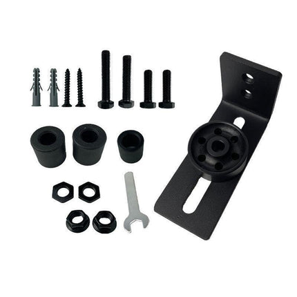 Barn Door Hardware Bottom Floor Guide Stay Roller Adjustable Wall Sliding Tool - Aimall