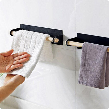 Under Cabinet Kitchen Roll Holder Paper Toilet Towel Storage Rack Self Adhesive - Aimall