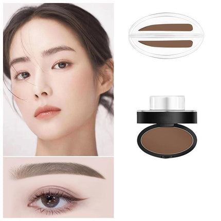 Cosmetic Definition Natural Shape Eyebrow Shadow Stamp Waterproof Brow Dye Kit - Aimall