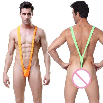Men Borat Style Sexy Mankini Beach Swimming Thong Underwear Bodysuit Swimsuit Au Aimall