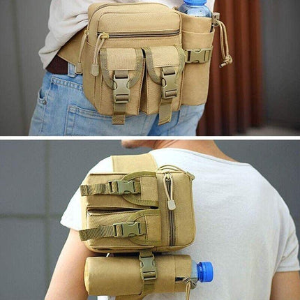 Tactical Waist Bag Belt Military Fanny Pack Pouches Buckle Men Bum Utility Black - Aimall