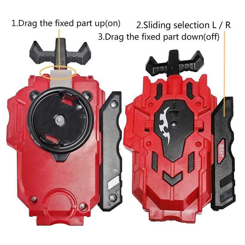 Beyblade Ripper Pull New B-88 Beylauncher Lr Beyblade String Launcher Ripper Red Blue Black ...