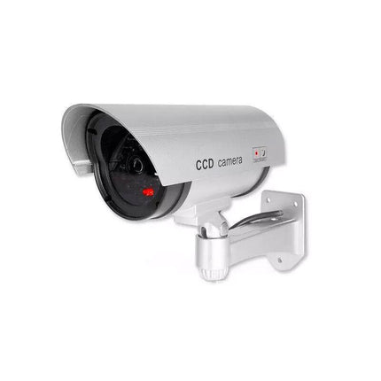 2PCS Solar Power Dummy Fake Security CCTV Camera LED Light Surveillance Outdoor - Aimall
