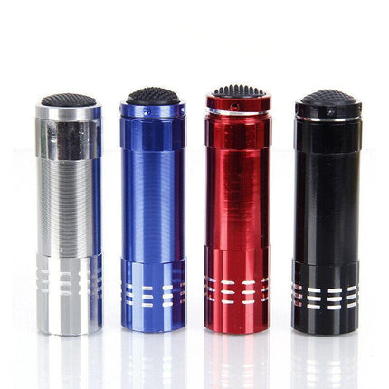 Mini Pocket 9 LED Camping Torch Ultra Flashlight Light Lamp Aluminum ( 1pc) AU - Aimall