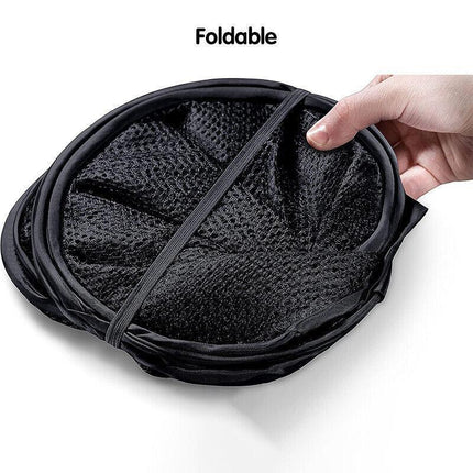 2x Foldable Nylon Mesh Laundry Hamper Pop Up Basket Clothes Washing Storage Bin - Aimall