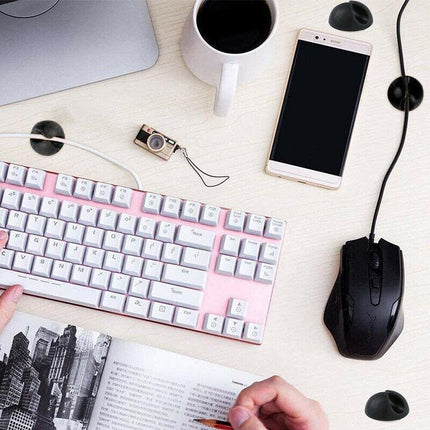 6-18 PCS Cable Clips Tidy Cord Lead Organiser USB Charger Holder Drop Sticker - Aimall