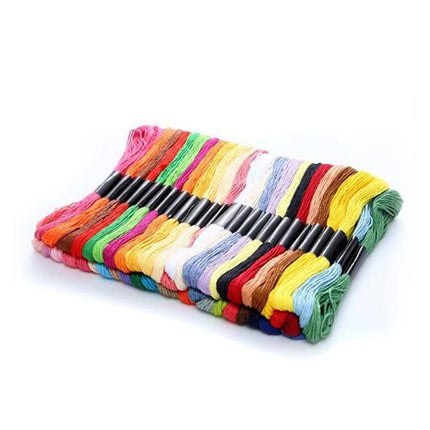 100 Colourful Egyptian Cross Stitch Cotton Sewing Skeins Embroidery Thread Floss - Aimall