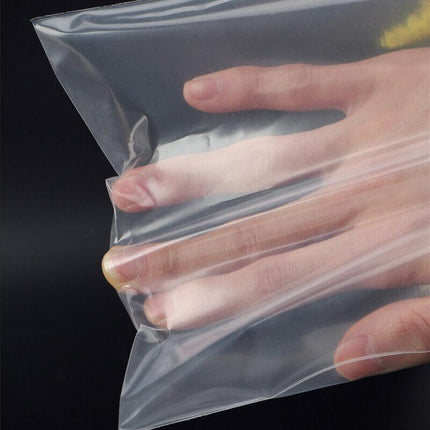 100/200/300/500PCS 10C Bulk Resealable Zip Bags PE Clear Plastic Bag Zipper AU - Aimall