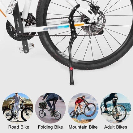 Strong Bike Bicycle Adjustable Side Kickstand Foot Kick Stand Parking Kick Stand - Aimall
