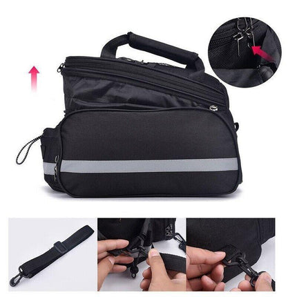 MTB Cycling Bicycle Bike Bag Rack Back Rear Seat Tail Carrier Trunk Pannier AU - Aimall