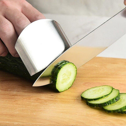 Kitchen Slice Knife Cut Hand Guard Stainless Steel Safe Tool Finger Protector - Aimall