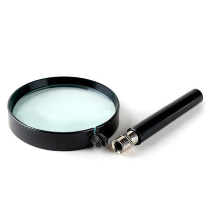 Quality 50MM Silver Metal Magnifying Glass Lens Magnifier Loupe 10x MAGNIFIER AU - Aimall