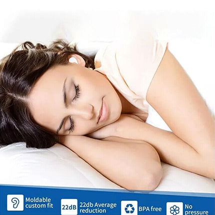 6PCS Soft Silicone Ear Plugs Comfortable Adjustable Anti Sleep Snore Moldable AU - Aimall