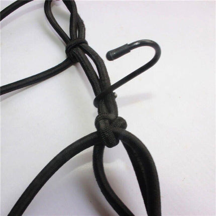 Motorcycle Bungee Cargo Net Helmet Mesh Bike Hold Down Accessories 6 Hooks - Aimall