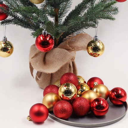24PCS/Pack Christmas Tree Xmas Balls Decorations Baubles Party Wedding Ornament - Aimall