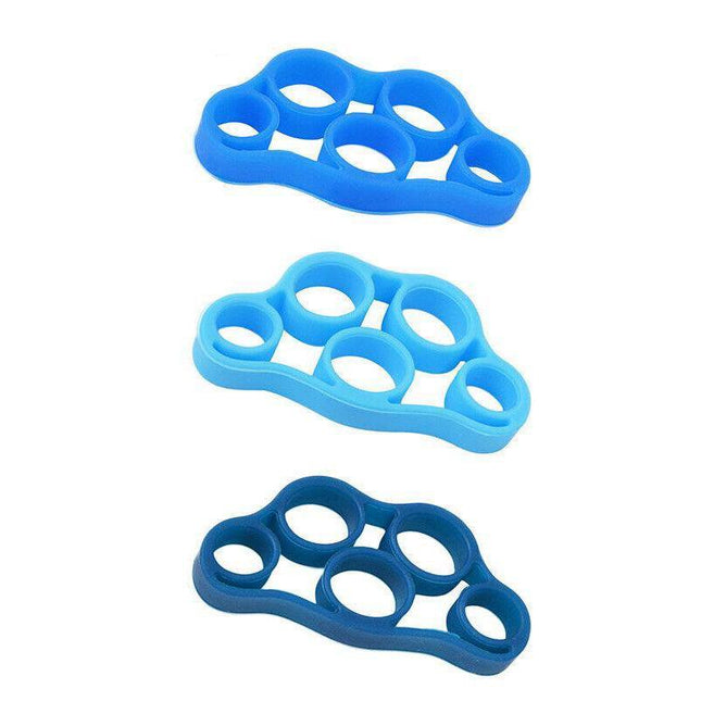 3Pcs Finger Stretcher Hand Resistance Band Grip Strength Exercise Fitness Wrist - Aimall