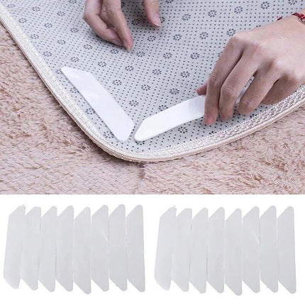 8PCS Rug Mat Carpet Safety Gripper Reusable Non Slip Anti Skid Washable Grip Pad - Aimall