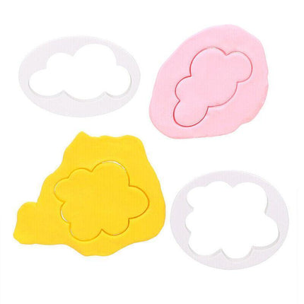 5PCS Clouds Shape Biscuit Cookie Cutter Fondant Cake Decor Baking Mold Tool AU - Aimall