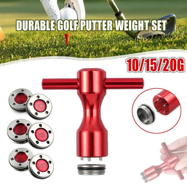 2X 10/15/20g Golf Custom Weights +Wrench For Titleist Scotty Cameron Putters Red - Aimall