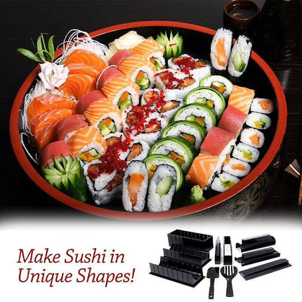 13PCS DIY Sushi Maker Making Kit Rice Roller Mold Set for Beginners Kitchen Tool - Aimall