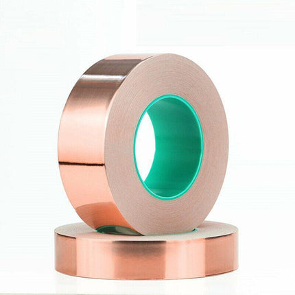 Double Sided Copper Foil Tape 10M x 50MM EMI Shielding Conductive Adhesive Tapes - Aimall