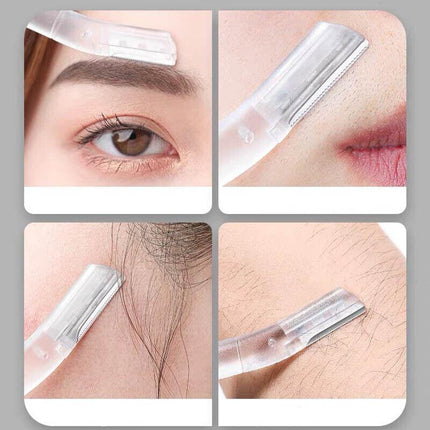 3 PCS Women's Eyebrow Razor Dermaplaning Kit Facial Hair Shaving Razor Tool Kit - Aimall