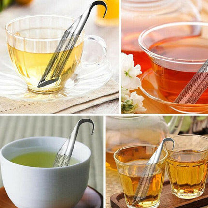 Stainless Steel Tea Infuser Leaf Strainer Herbal Mesh Loose Filter Diffuser Mug - Aimall