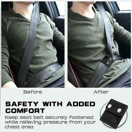 2PCS Car Safety Seat Belt Clip Adjuster Buckle Strap Stopper Clamps Comfort Safe - Aimall
