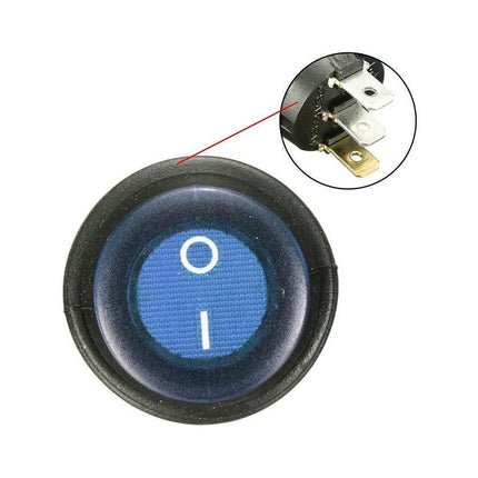 5Pcs/Set 12V 20A Car SPST Auto Marine Boat Round On/Off Rocker Waterproof Switch - Aimall