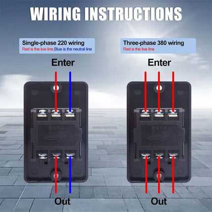 Motor Drill Switch Push Button for 10A 380V KAO-5 ON/OFF Water Proof Machine AU - Aimall