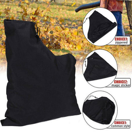 Black Zip Leaf Blower Vacuum Bag Replacement Garden Lawn Leaves Storage Bags AU - Aimall