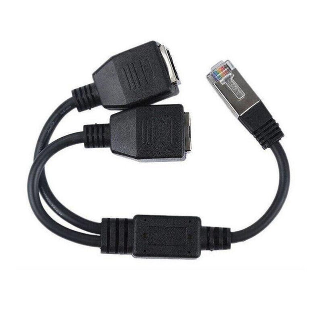 RJ45 CAT6/5 1 Male 2 Female LAN Ethernet Network Splitter Coupler Adapter Cable - Aimall