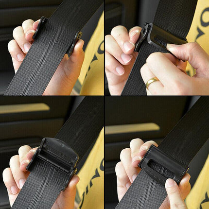 2PCS Car Safety Seat Belt Clip Adjuster Buckle Strap Stopper Clamps Safe Comfort - Aimall