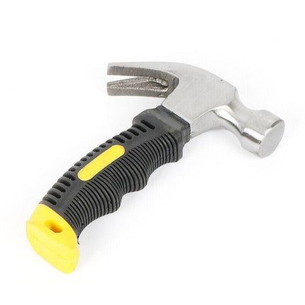 Stubby Claw Hammer Drop Forged Steel All Purpose Rubber Grip 8OZ Small Area AU - Aimall