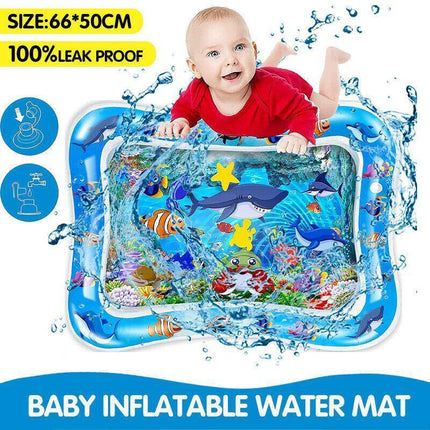 Baby Water Play Inflatable Mat Kids Children Infants Tummy Fun Time Sea World AU - Aimall