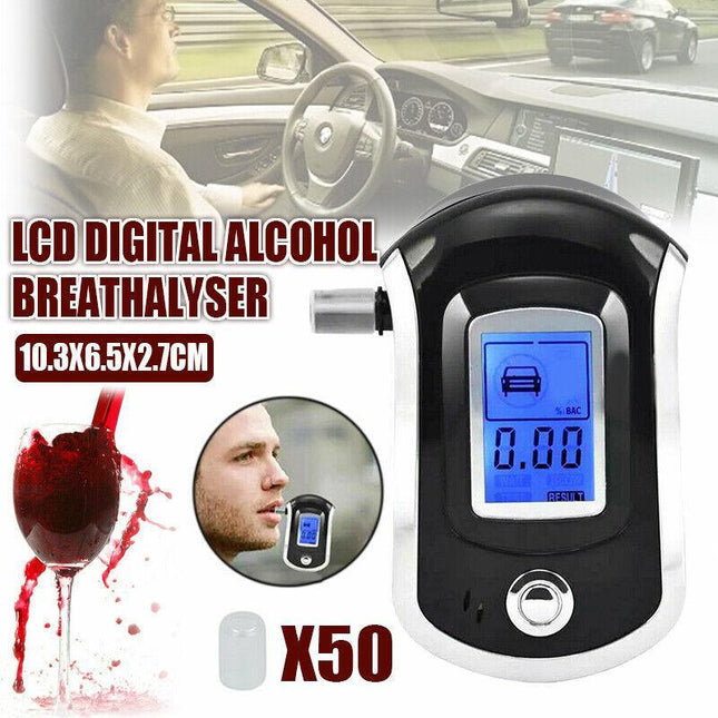 LCD Digital Alcohol Breathalyser Personal Breath Alcohol Tester Breathalyzer AU - Aimall