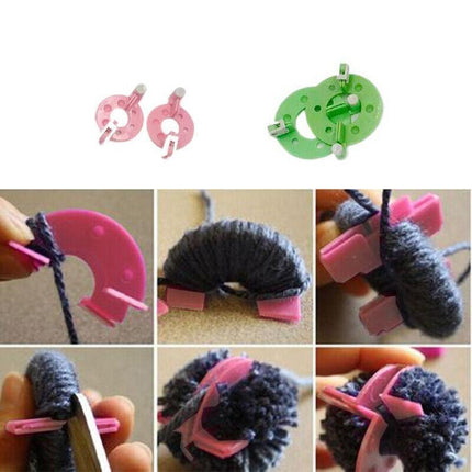 8Pcs Pompom Maker Kit 3.5/5.5/7/9cm 4 Sizes Knitting L-oom DIY Pom Pom Maker AU - Aimall