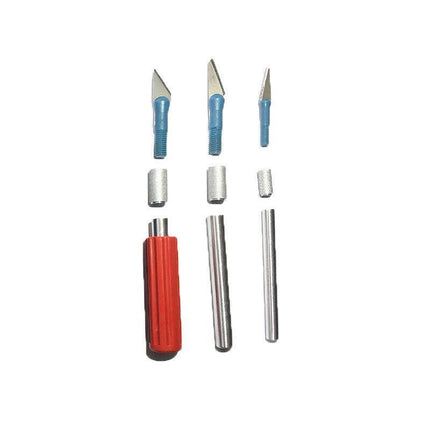 13 Pieces Hobby Craft Knife Set With Case-3 Knives +13 Cutting Blades Art Knives - Aimall
