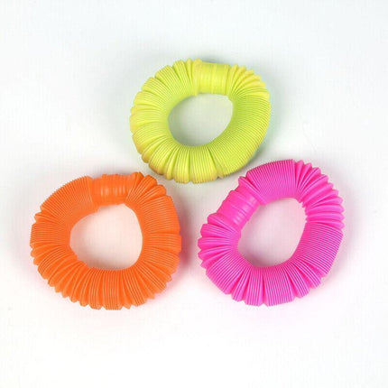 6PCS Fidget Pop Tube Pip Sensory Stress Game Relief Toys Kids Tools Adults Chain - Aimall