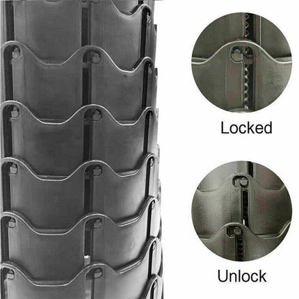 Folding Stool Seat Portable Retractable Telescopic Camping Fishing Travel Chair - Aimall