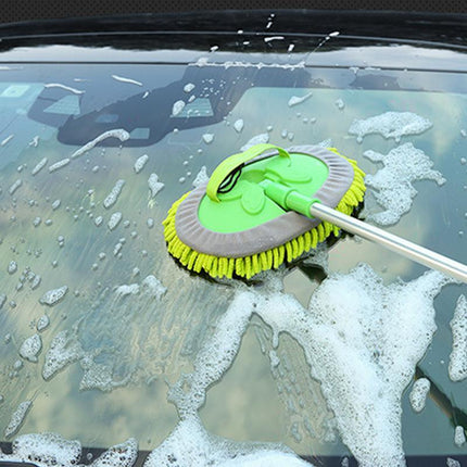 New Telescopic Car Brush Wash Soft Care Mop Vehicle Cleaning Window Adjustable - Aimall