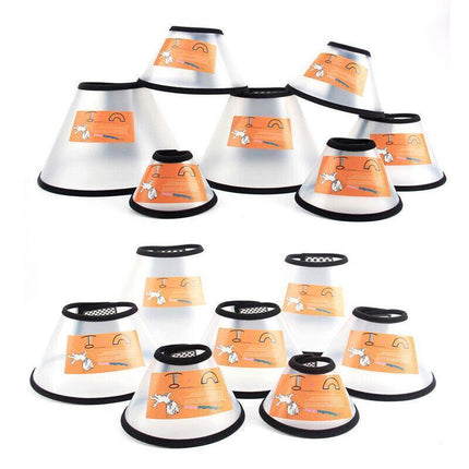 Pet Dog Cat Cone Protective Collar Wound Healing Medical Elizabethan E-collar AU - Aimall