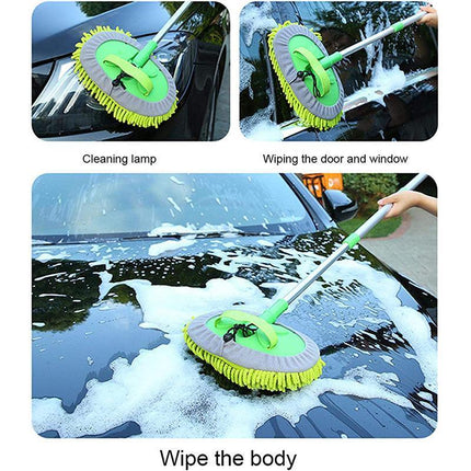 New Telescopic Car Brush Wash Soft Care Mop Vehicle Cleaning Window Adjustable - Aimall