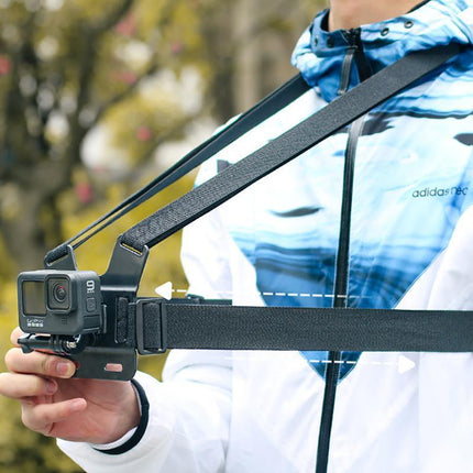 Cell Phone Chest Mount Harness Strap Holder Clip for iPhone Samsung Gopro - Aimall